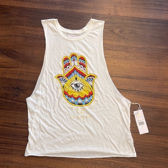 Spiritual Gánster NWT Indian Hamsa Top, Super Soft. - Picture 4 of 12